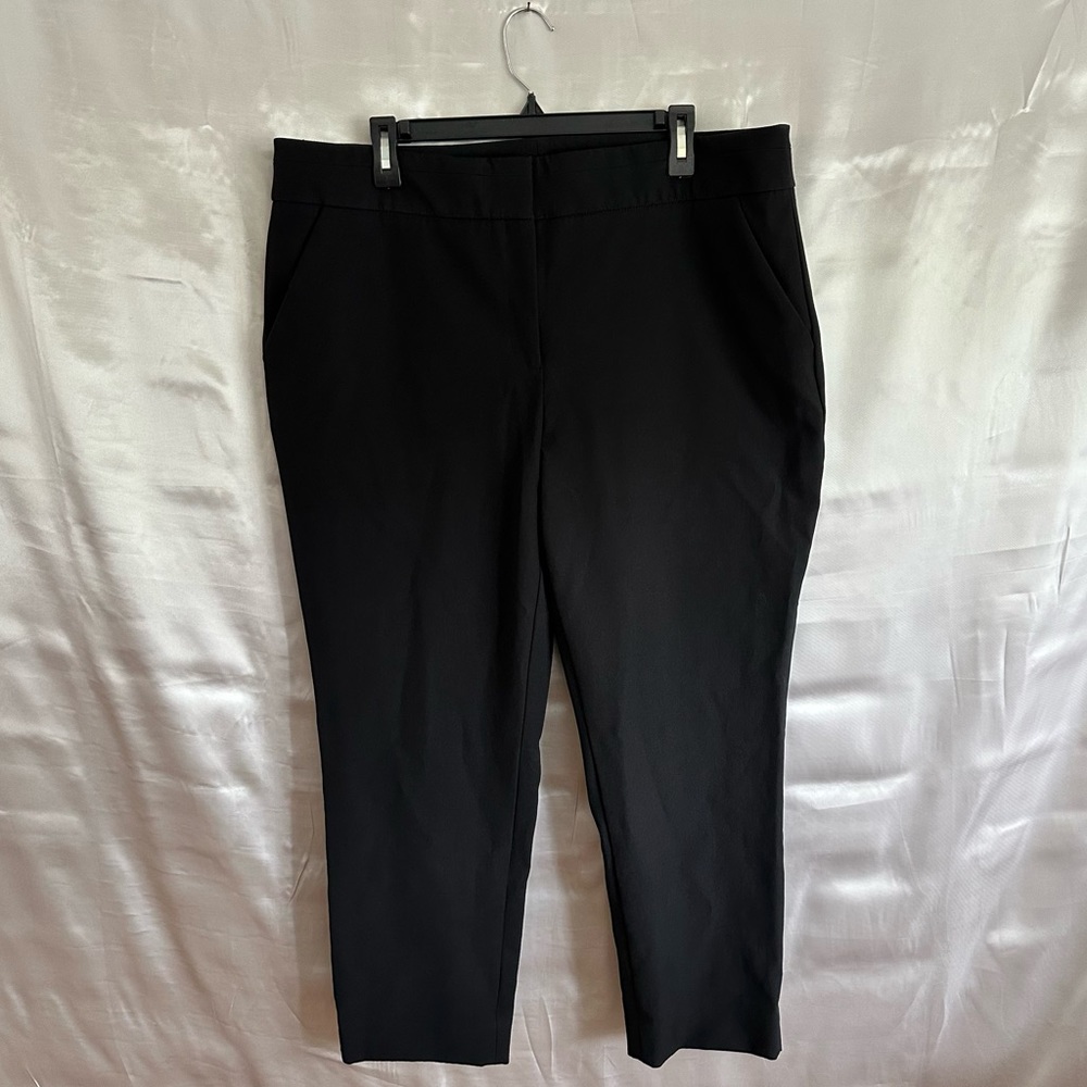 Chicos Womens Dress Black Pants Cotton Blend Size 3R  U.S Size 16R